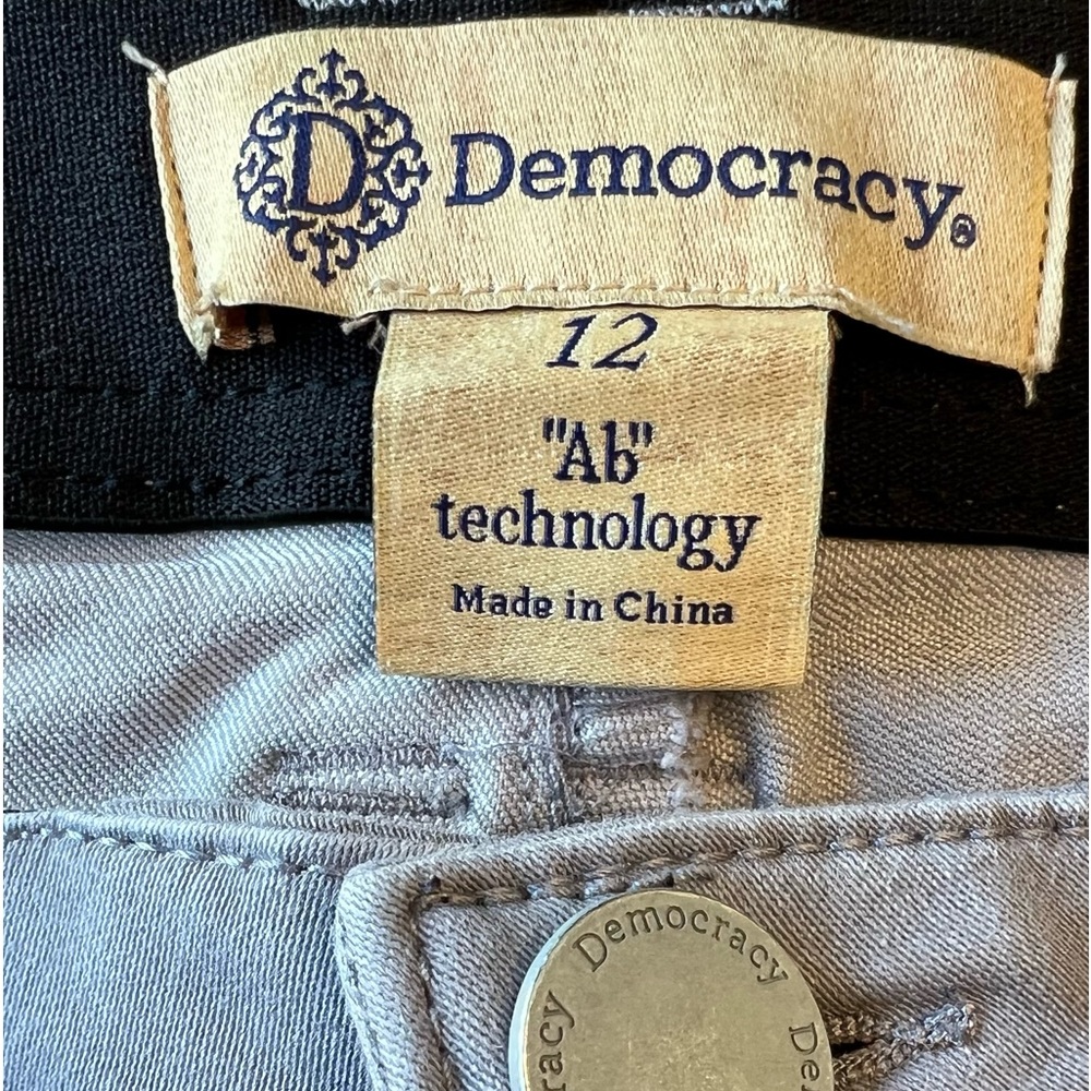 Democracy gray skinny jeans size 12